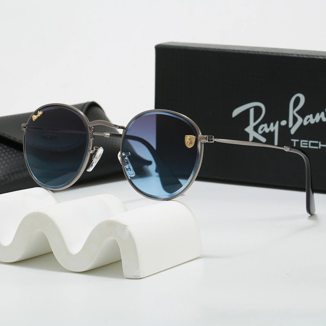 Ray-Ban Black Tinted Lens Metal Frame Sunglasses, Classic Style 04