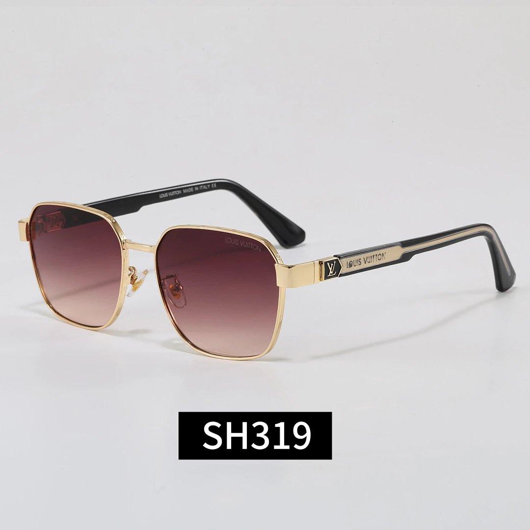 Louis Vuitton Tinted Lens Square Sunglasses, Polished Frame Style 29