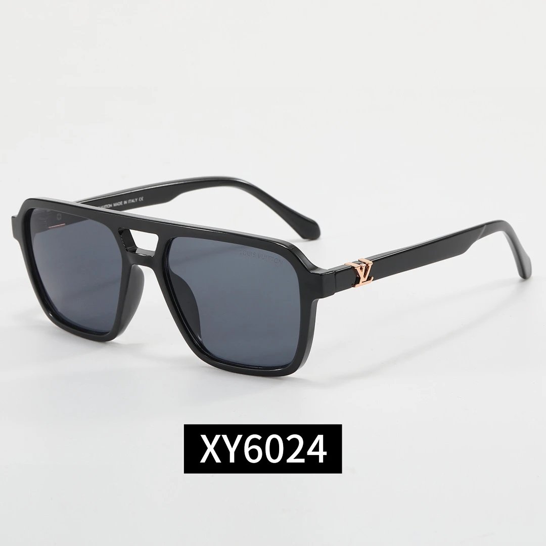 Louis Vuitton Black Tinted Lens Square Sunglasses, Polished Frame Style 12