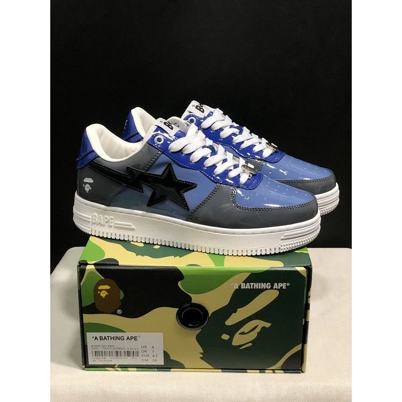BAPE STA Low Top Sneakers low-top Blue - Style 22