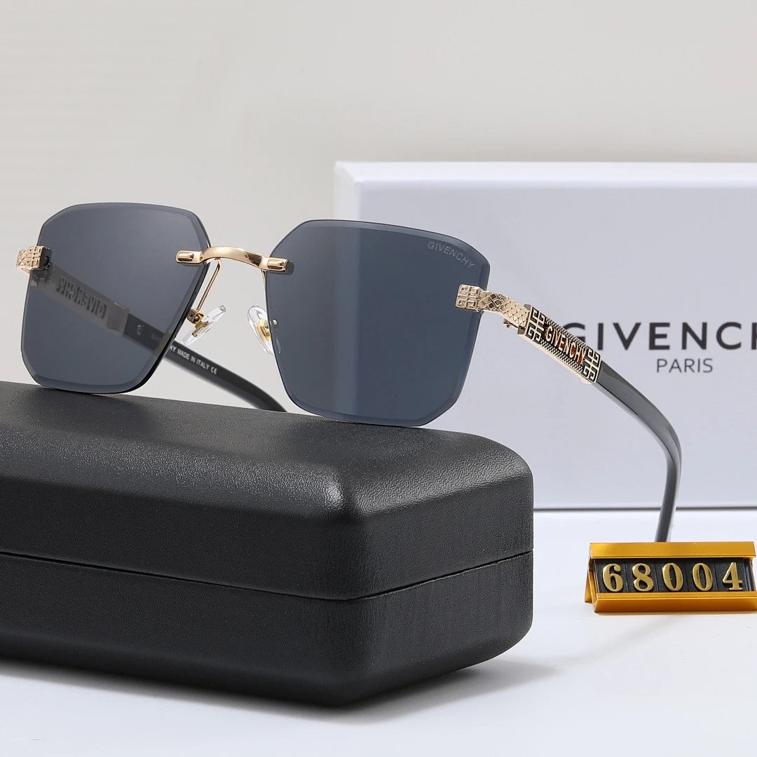 Givenchy Black Tinted Lens Square Sunglasses, Polished Frame Style 05