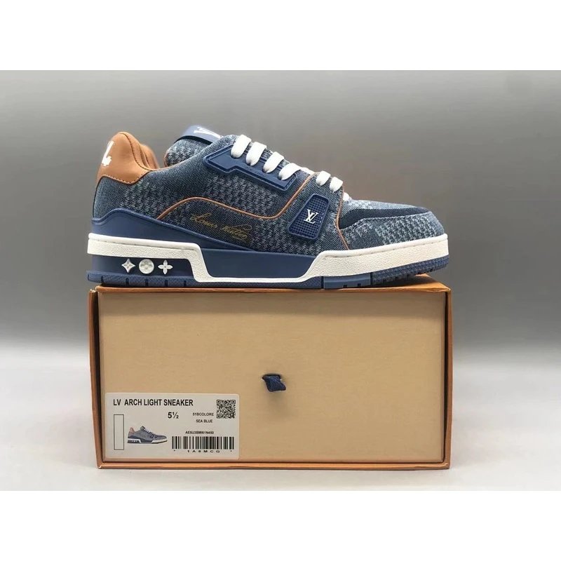 Stake Low Top Sneakers   lace-up Blue - Style 5