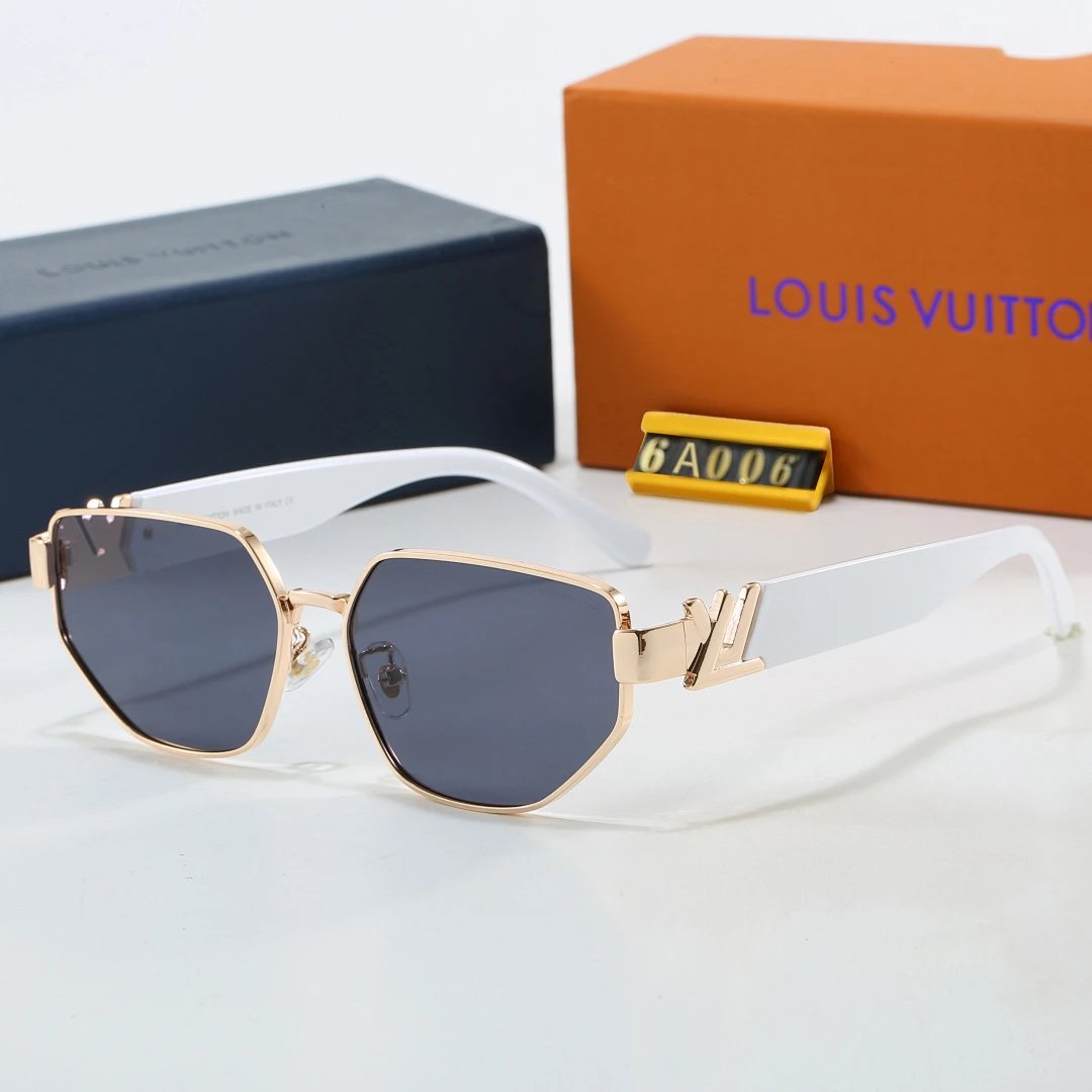 Louis Vuitton Tinted Lens Square Sunglasses, Polished Frame Style 29