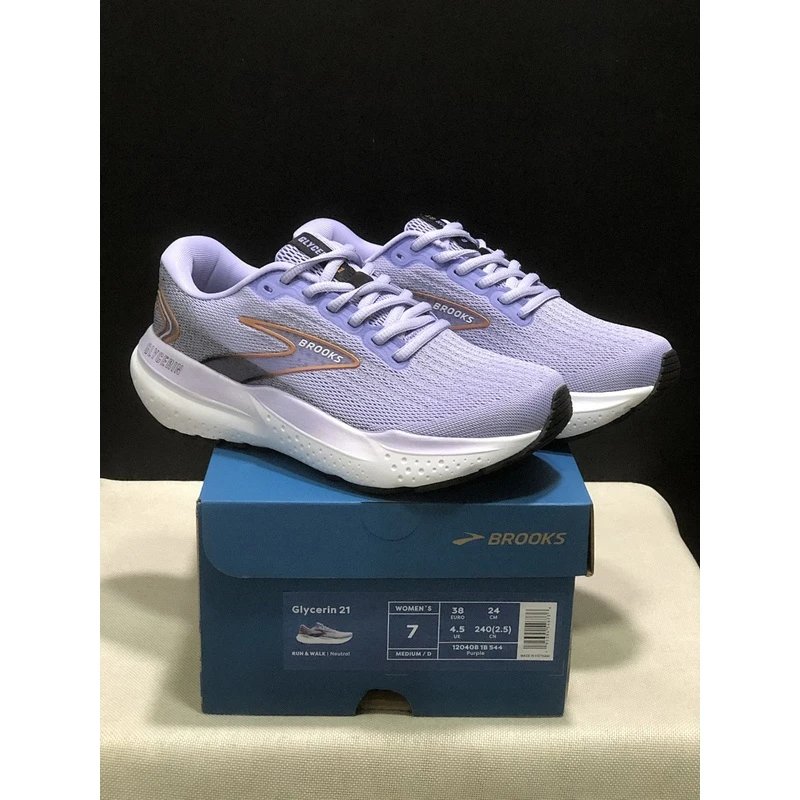Brooks Glycerin 21 Running Shoes Blue Purple - Style 10