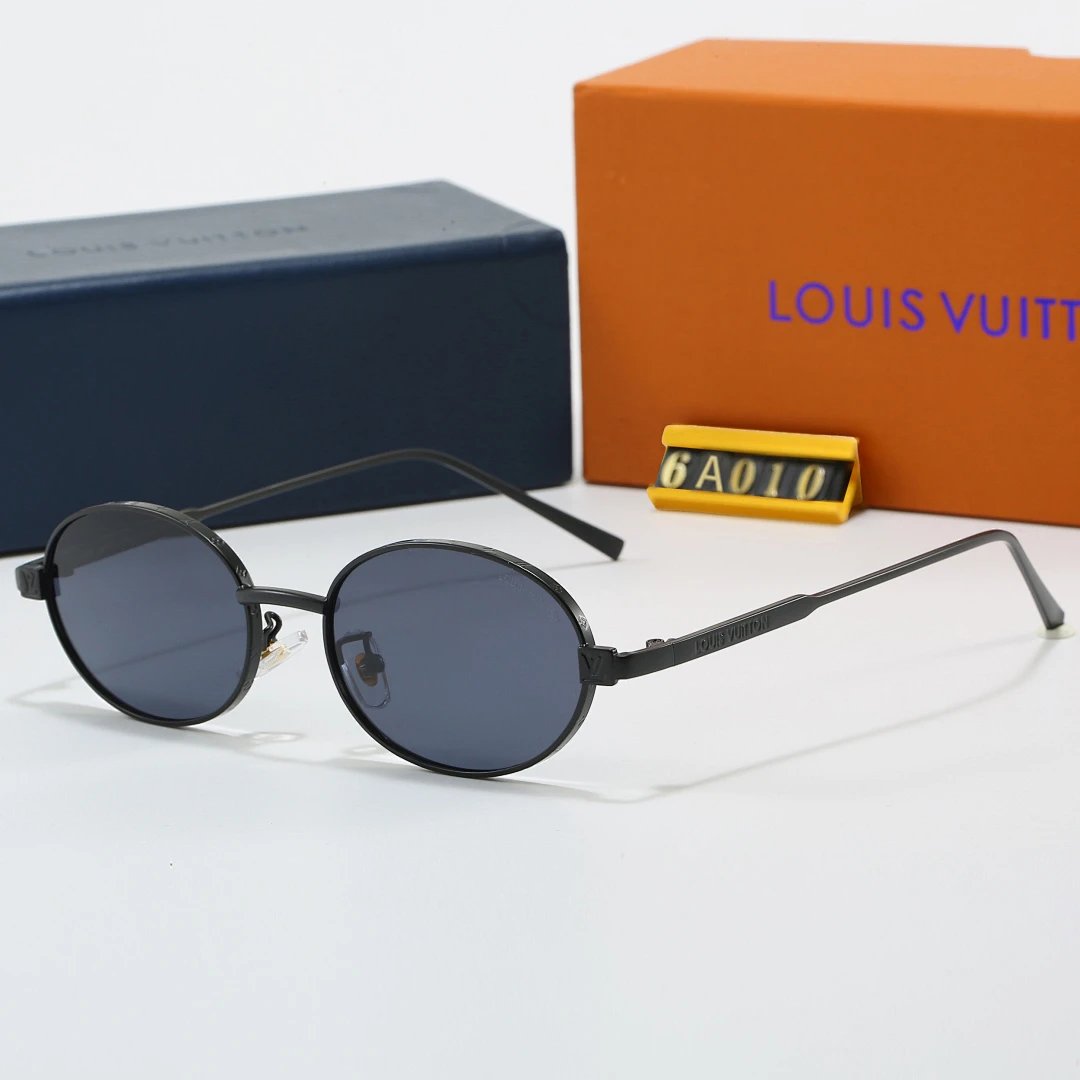 Louis Vuitton Tinted Lens Square Sunglasses, Polished Frame Style 13