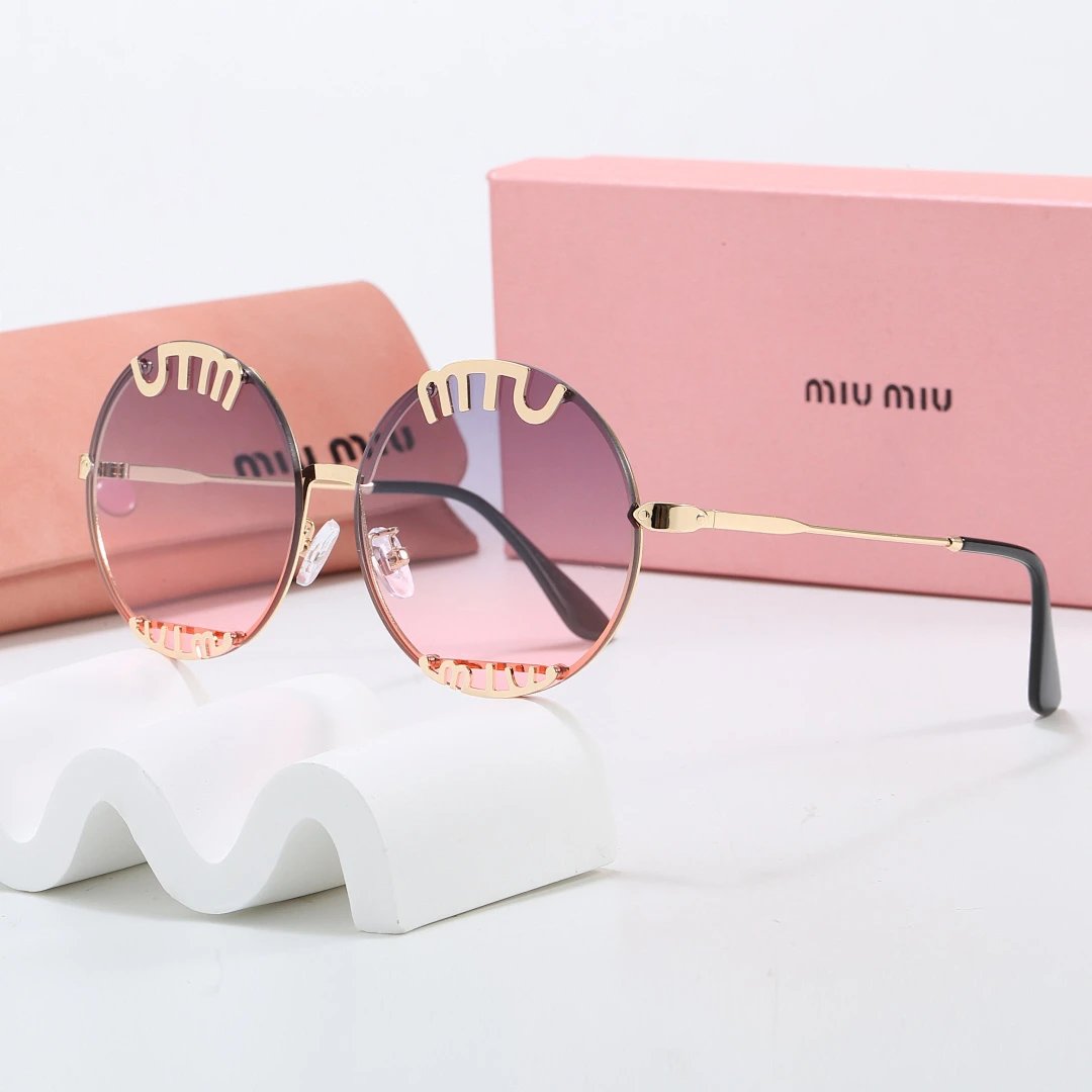 Miu Miu Black Tinted Lens Square Sunglasses, Polished Frame Style 01