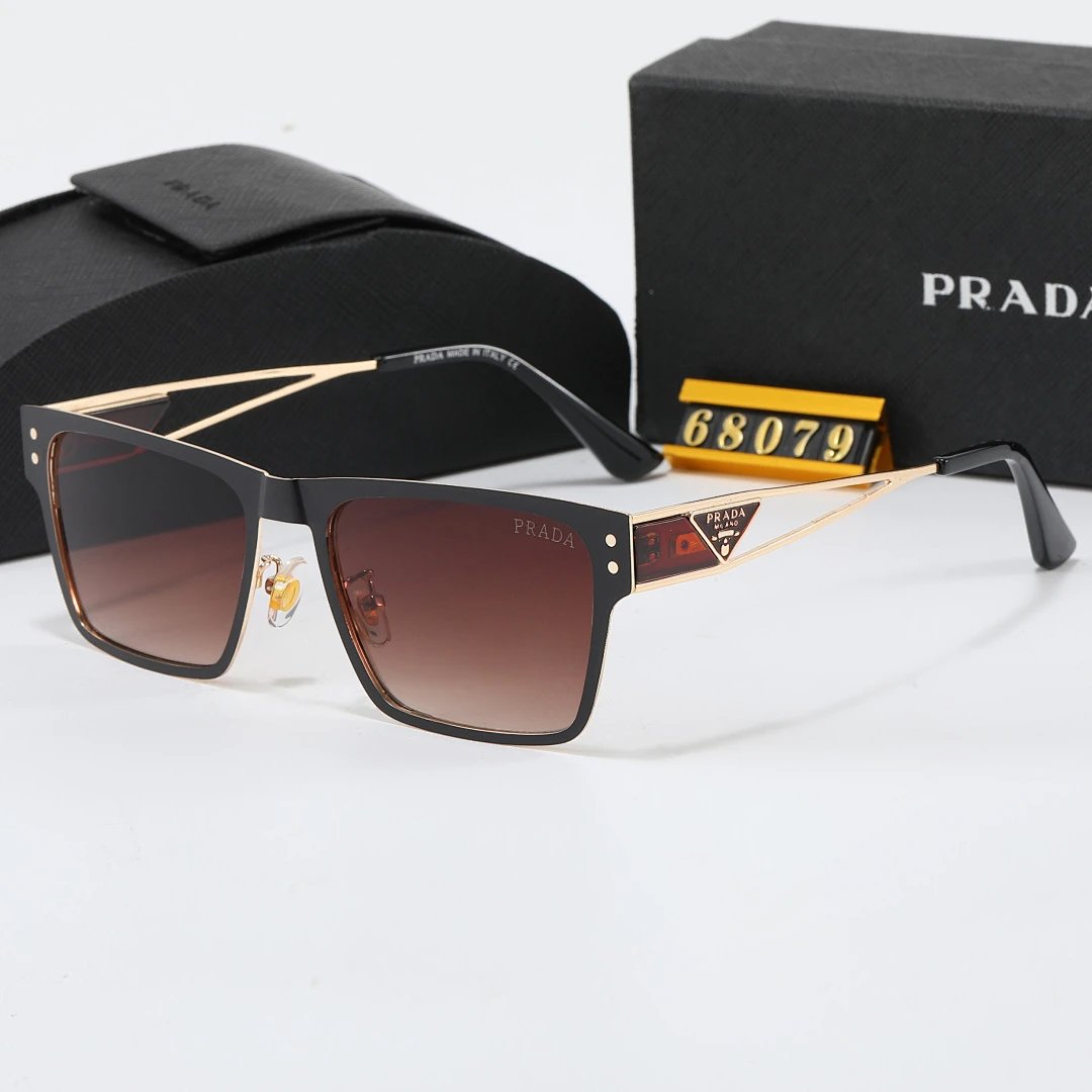 Prada Black Tinted Lens Designer Sunglasses, Polished Frame Style 03
