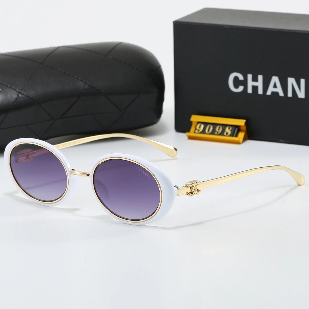 Chanel Black Tinted Lens Square Sunglasses, Polished Frame Style 10