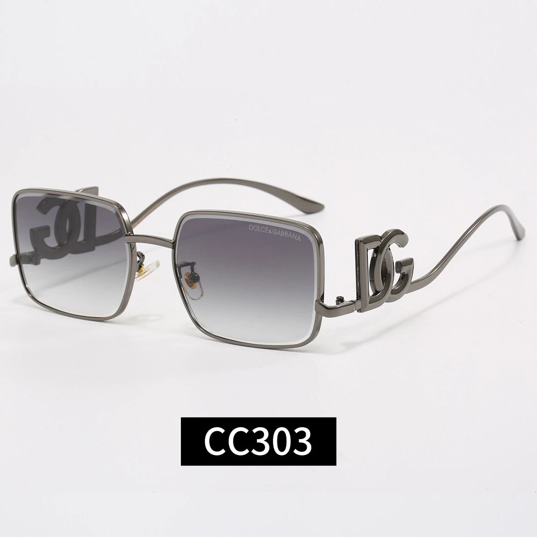 Dolce & Gabbana Gray Tinted Lens Square Sunglasses, Polished Frame Style 01