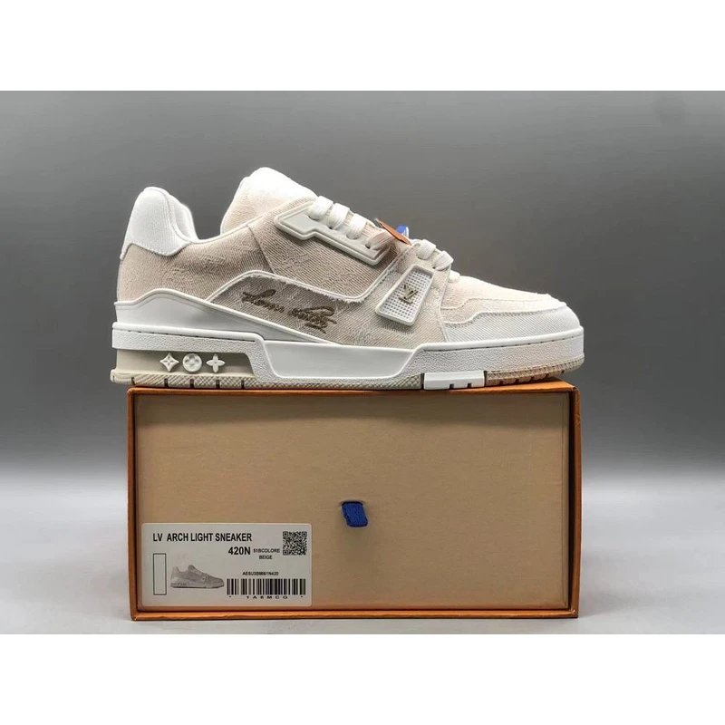 Trainer Low Top Sneakers Grey White - Style 22