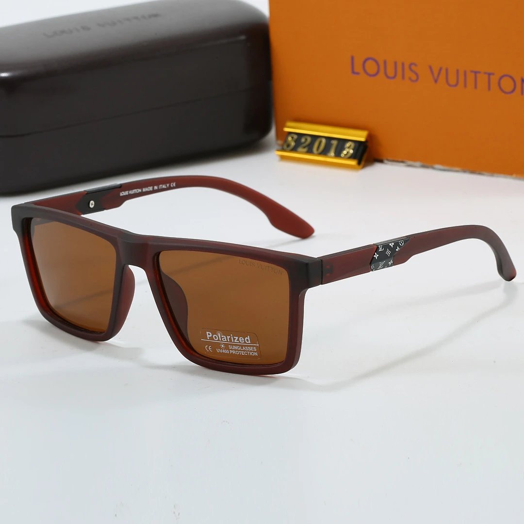 Louis Vuitton Tinted Lens Square Sunglasses, Polished Frame Style 15