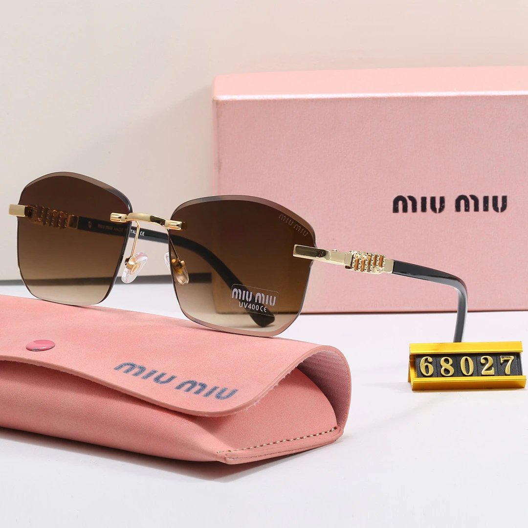 Miu Miu Tinted Lens Designer Sunglasses, Polished Frame Style 05