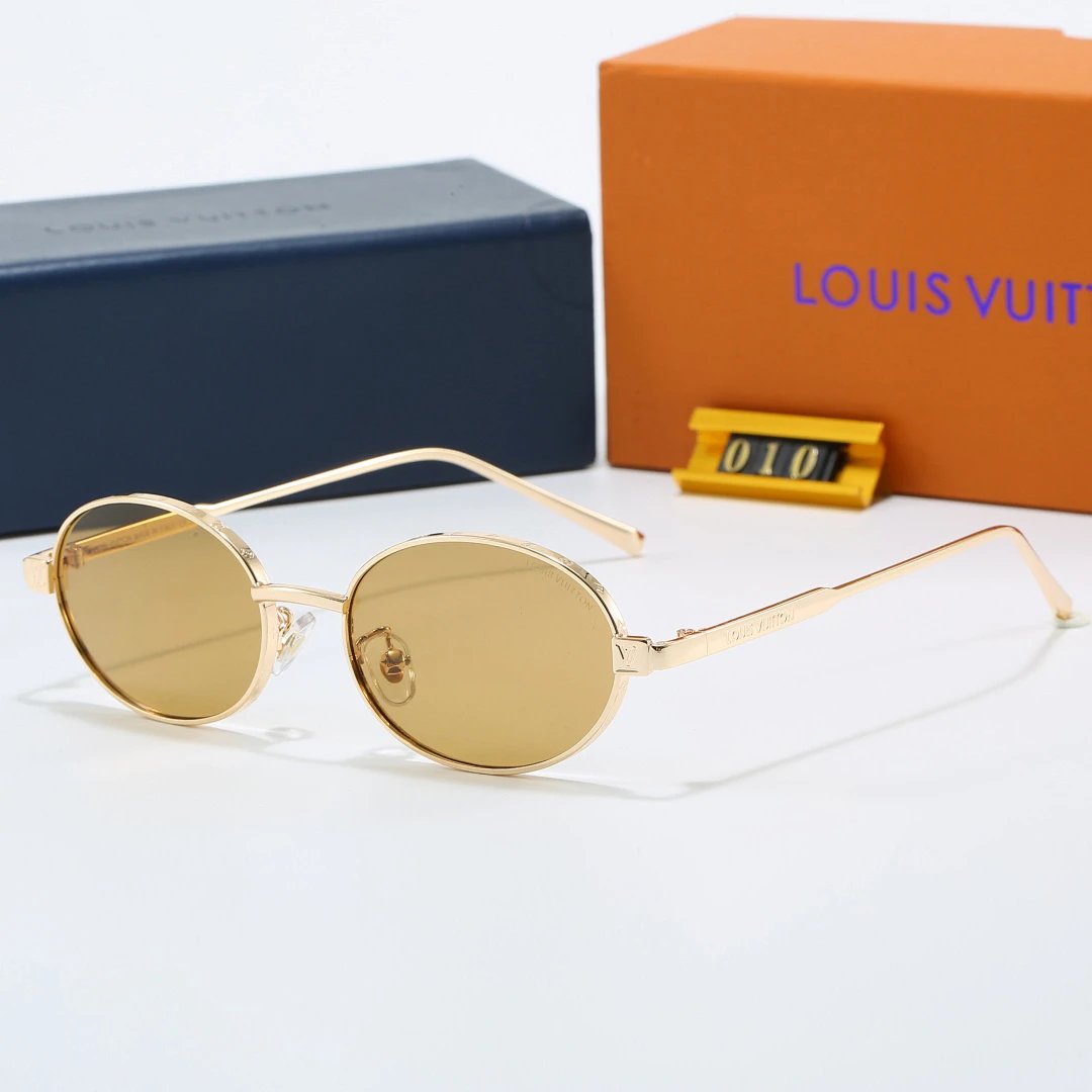 Louis Vuitton Brown Tinted Lens Square Sunglasses, Polished Frame Style 08
