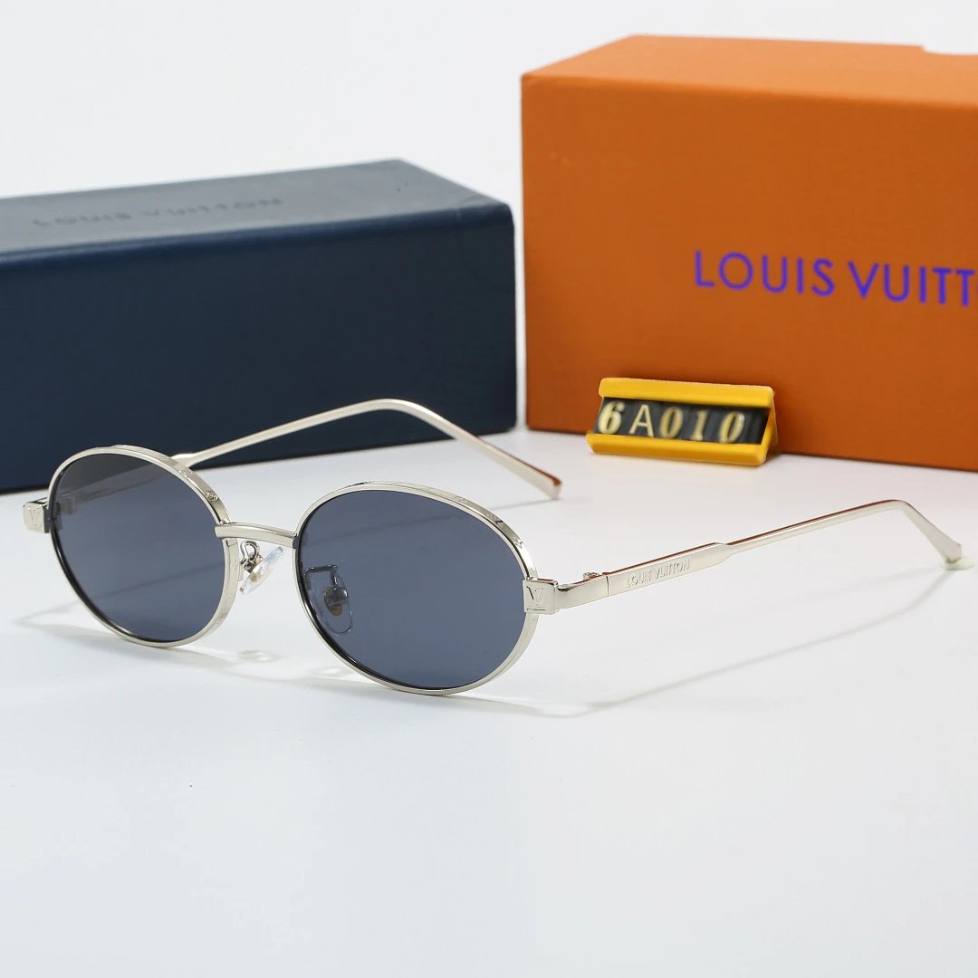 Louis Vuitton Tinted Lens Square Sunglasses, Polished Frame Style 09