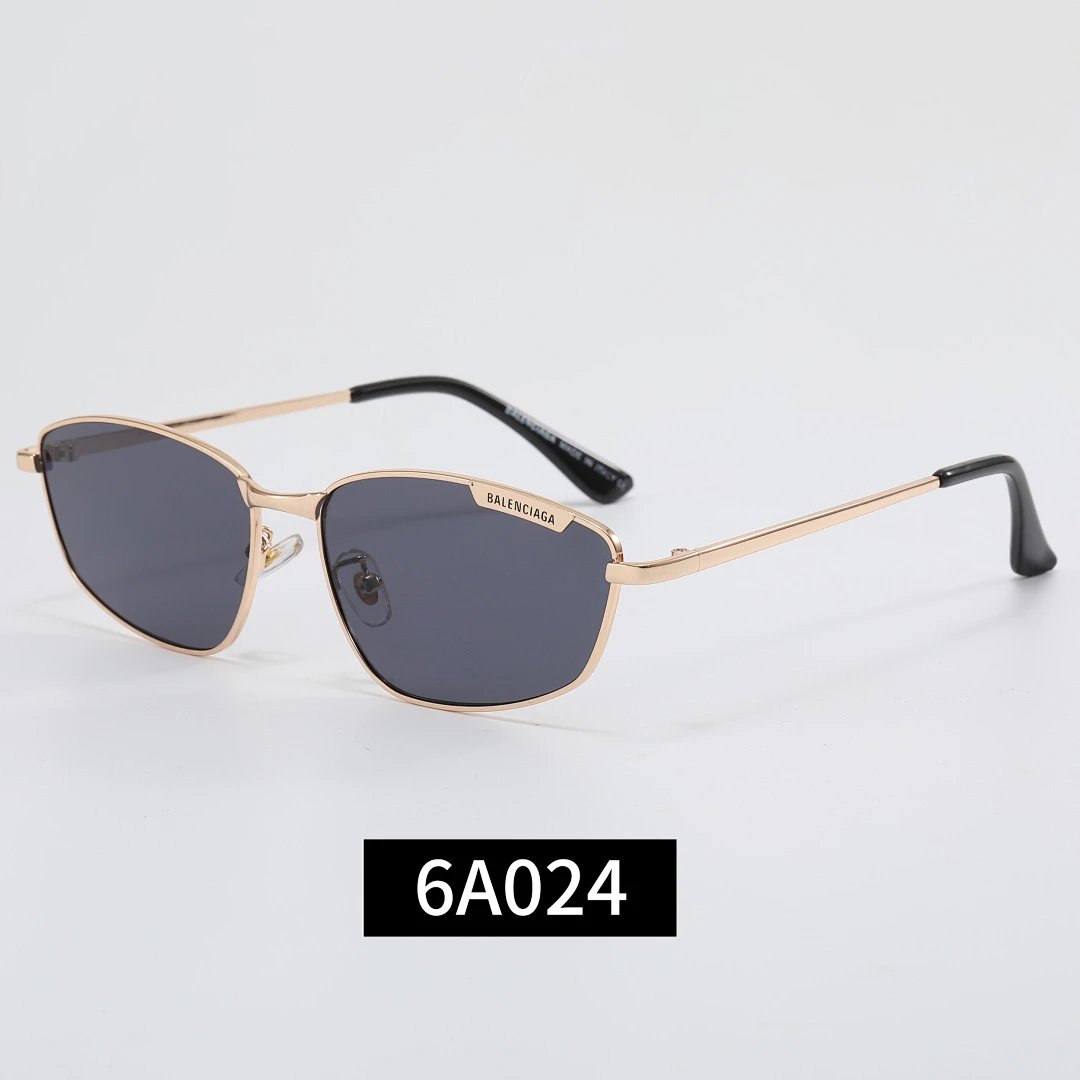 Balenciaga Black Tinted Lens Square Sunglasses, Polished Frame Style 32