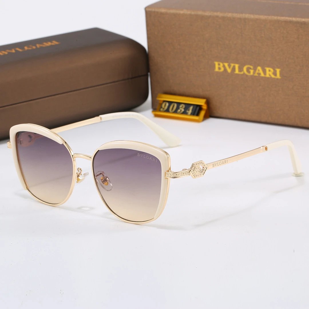 Bvlgari Brown Tinted Lens Square Sunglasses, Polished Frame Style 19