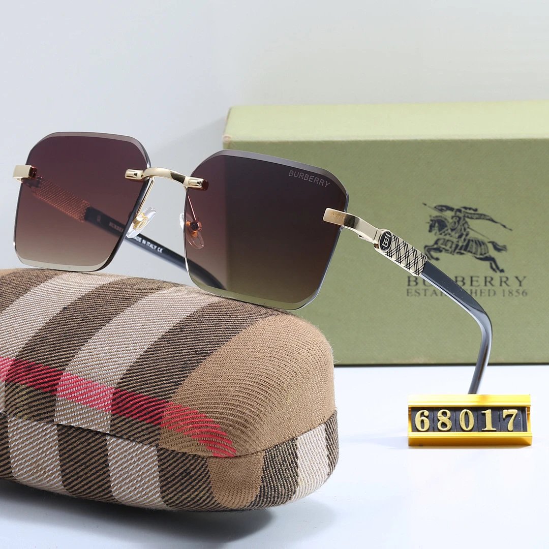 Burberry Tinted Lens Square Sunglasses, Polished Frame Style 20