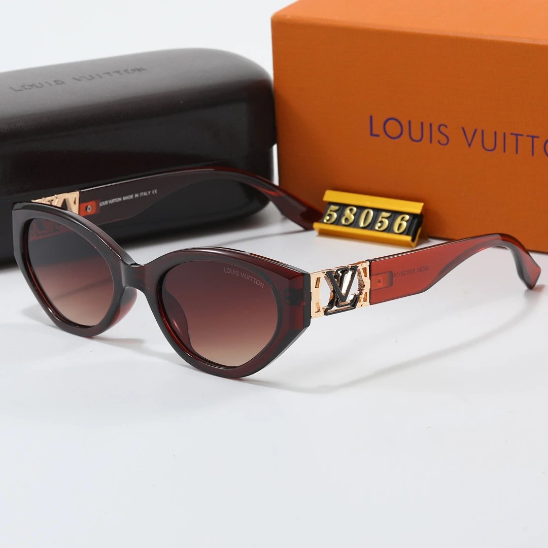 Louis Vuitton Tinted Lens Square Sunglasses, Polished Frame Style 01