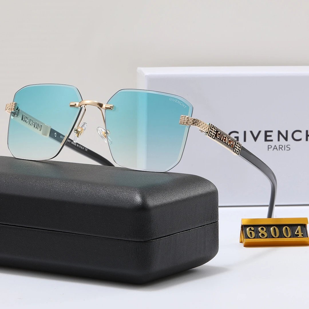 Givenchy Black Tinted Lens Square Sunglasses, Polished Frame Style 04