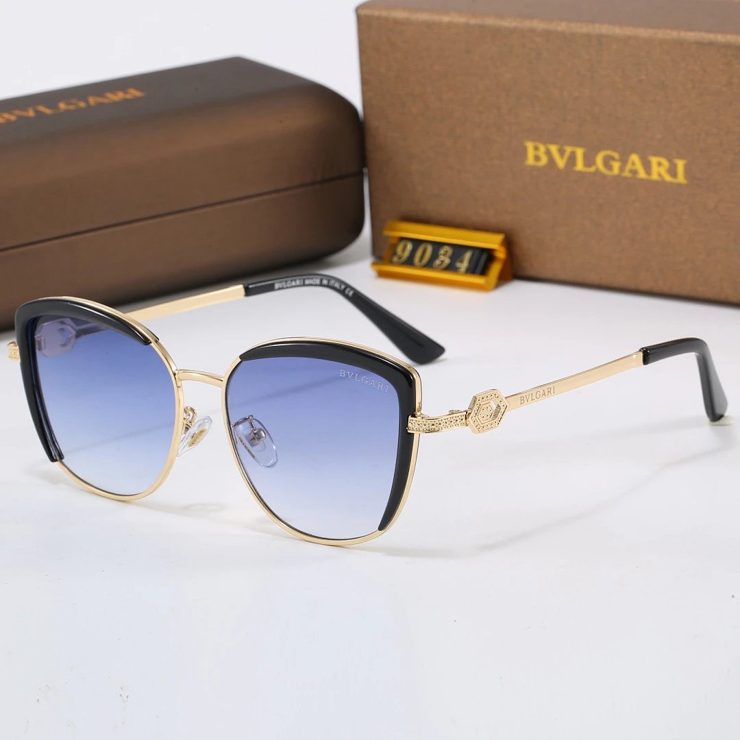 Bvlgari Brown Tinted Lens Square Sunglasses, Polished Frame Style 22