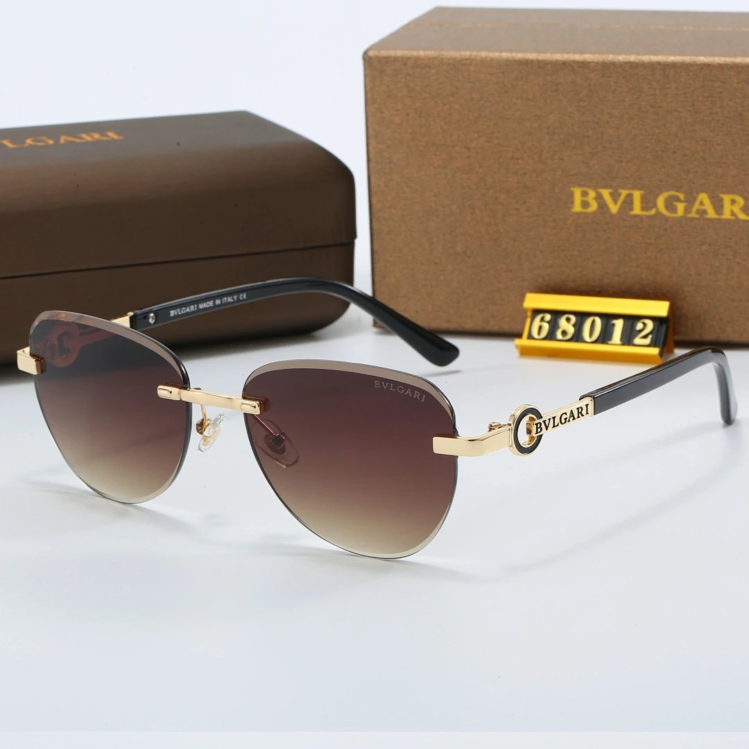 Bvlgari Tinted Lens Square Sunglasses, Polished Frame Style 01