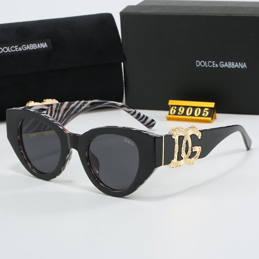 Dolce & Gabbana Black Tinted Lens Square Sunglasses, Polished Frame Style 05
