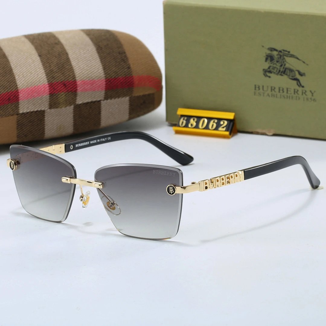 Burberry Tinted Lens Square Sunglasses, Polished Frame Style 08