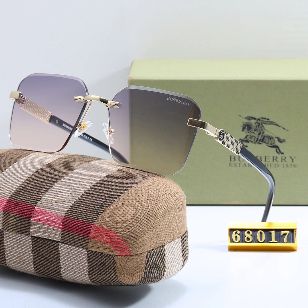 Burberry Tinted Lens Square Sunglasses, Polished Frame Style 19