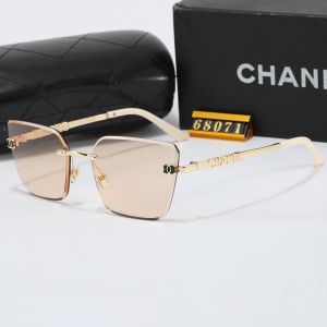 Chanel Black Tinted Lens Square Sunglasses, Polished Frame Style 01