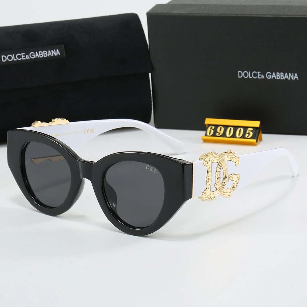 Dolce & Gabbana Black Tinted Lens Square Sunglasses, Polished Frame Style 01