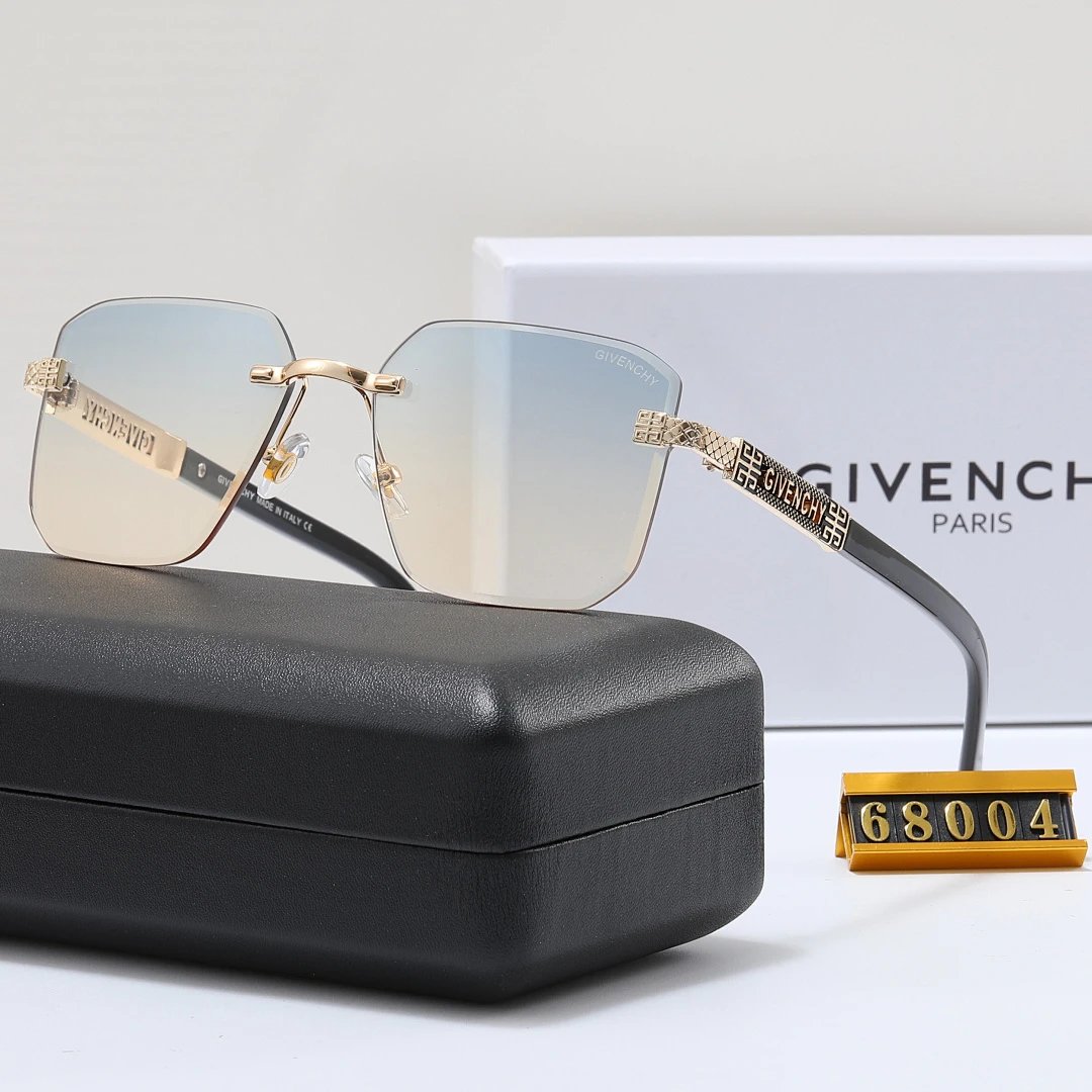 Givenchy Black Tinted Lens Square Sunglasses, Polished Frame Style 02