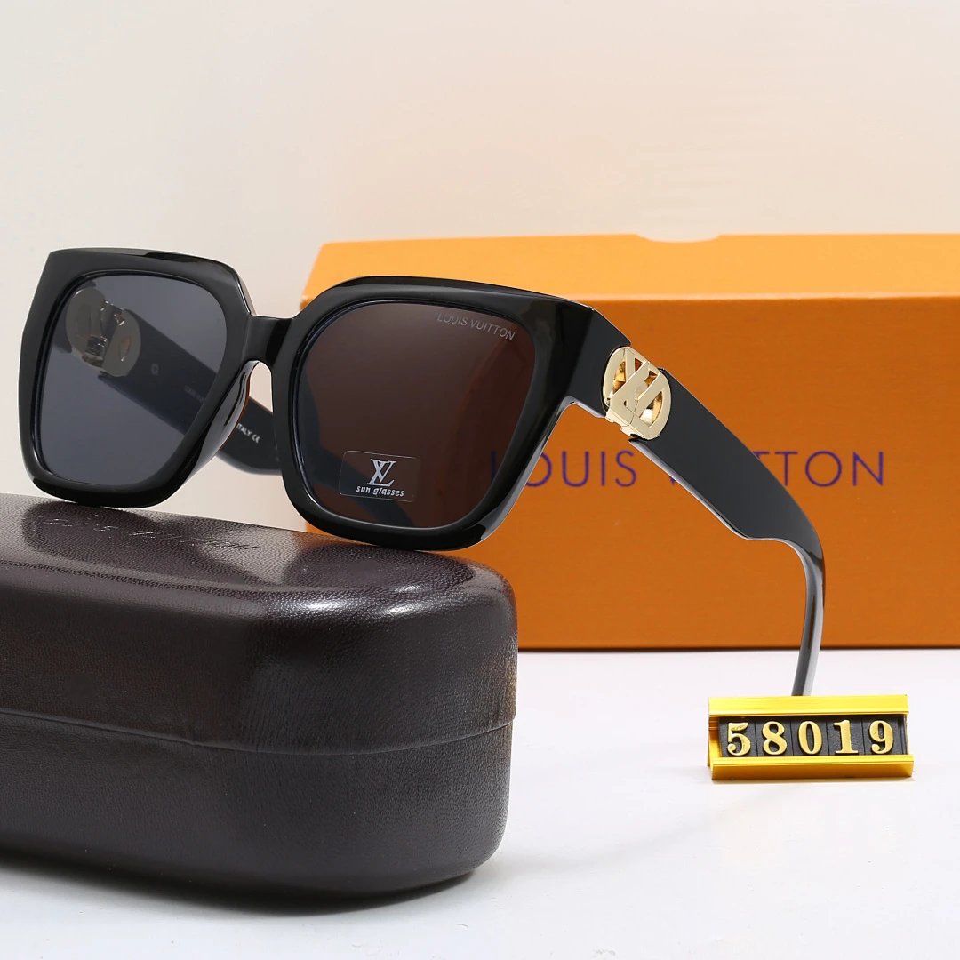 Louis Vuitton Tinted Lens Square Sunglasses, Polished Frame Style 13