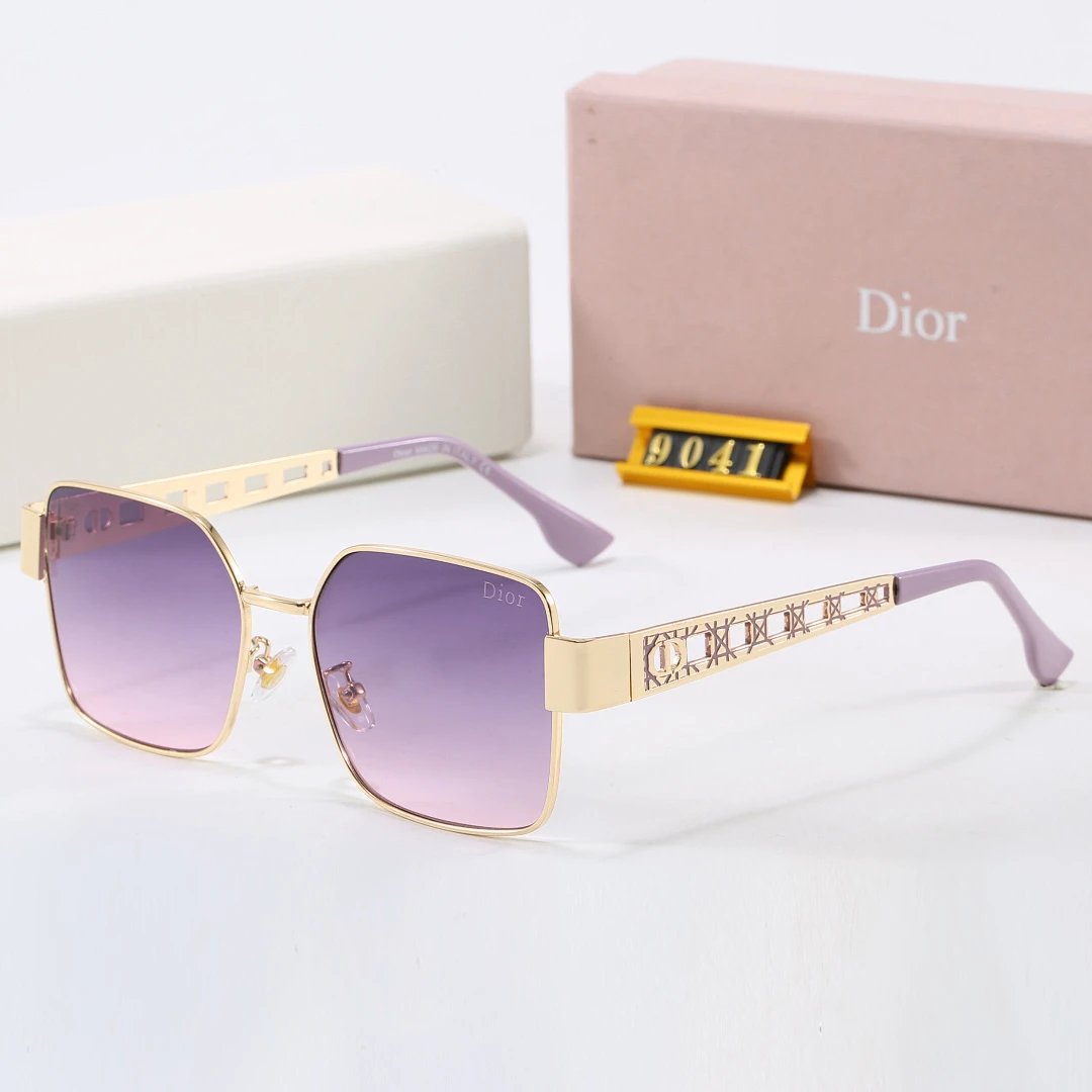 Dior Tinted Lens Square Sunglasses, Polished Frame Style 22