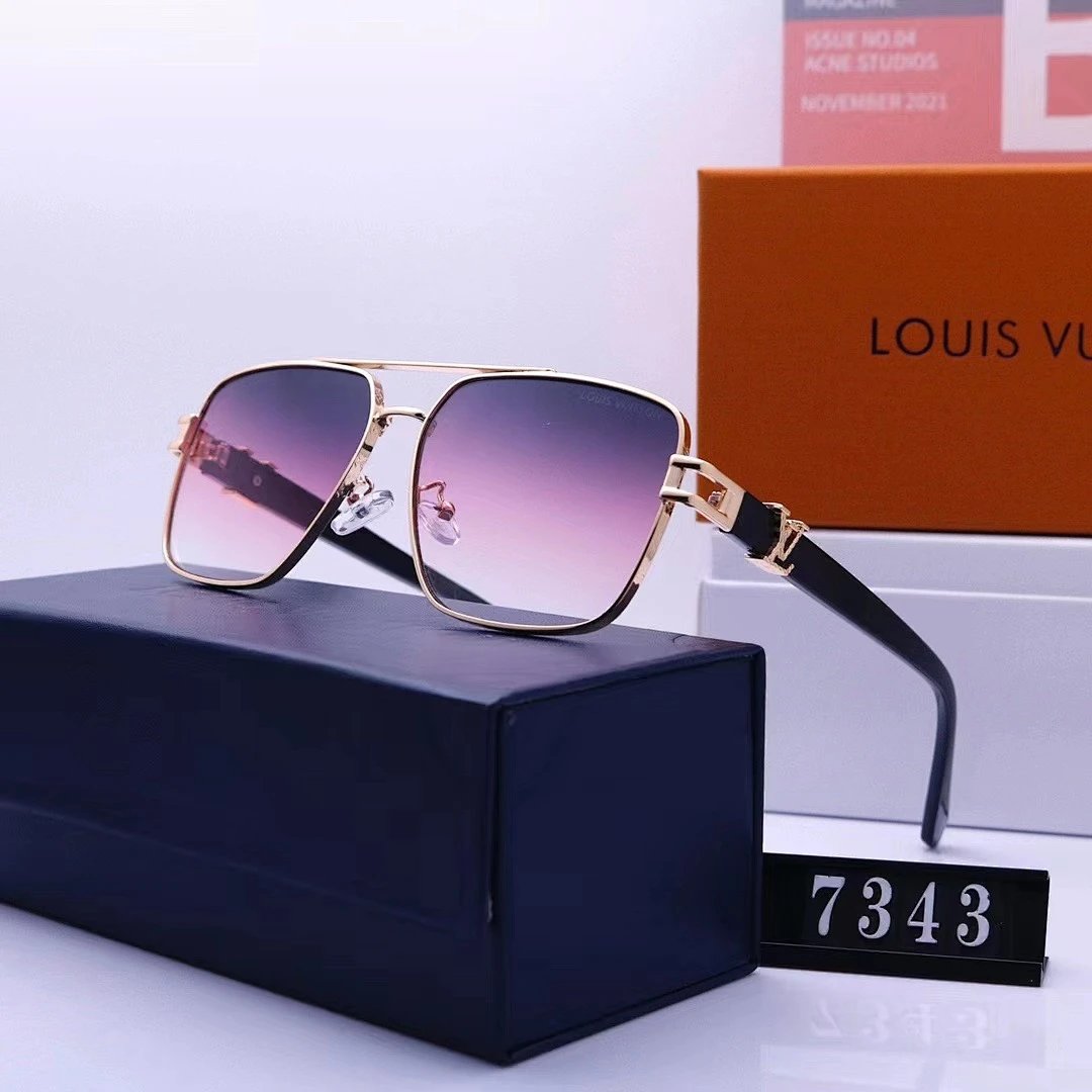 Louis Vuitton Tinted Lens Square Sunglasses, Polished Frame Style 30