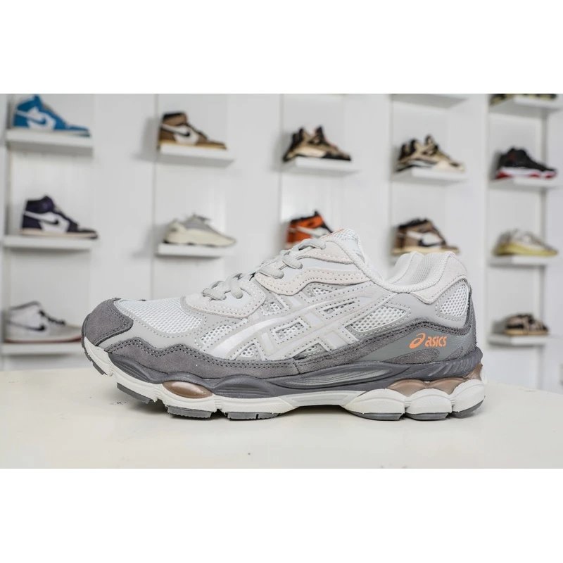 ASICS GEL-NYC White Grey Sneakers - Style 6