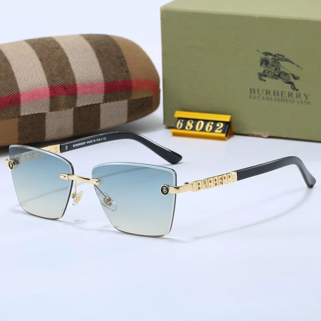 Burberry Tinted Lens Designer Sunglasses, Polished Frame Style 02