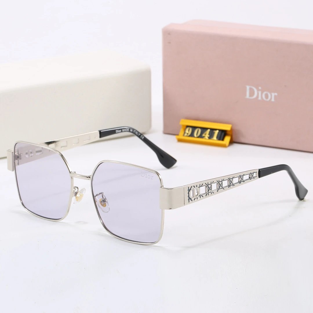 Dior Tinted Lens Square Sunglasses, Polished Frame Style 23