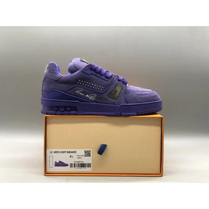 Trainer Low Top Sneakers low-top Purple Blue - Style 11