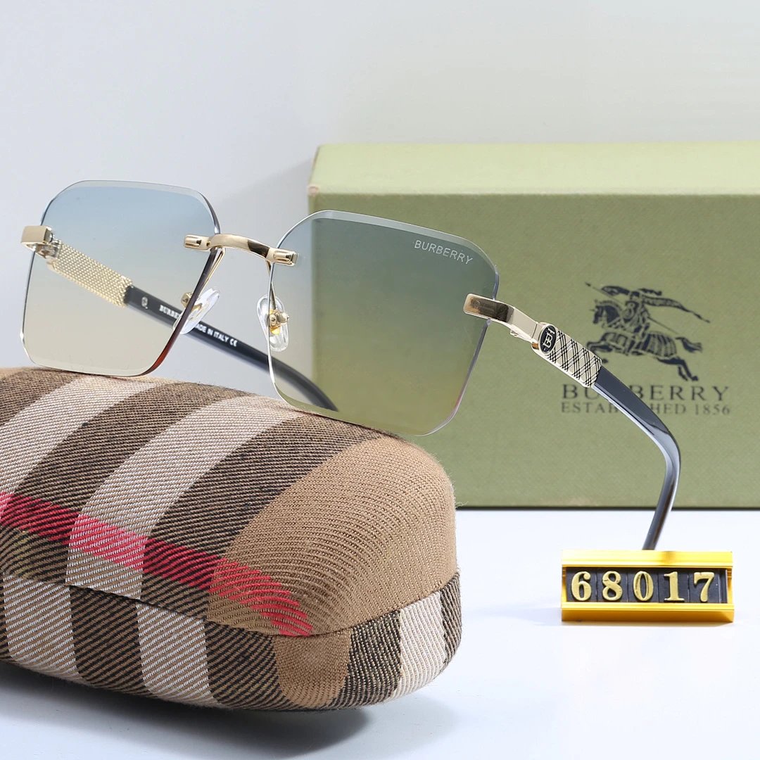 Burberry Tinted Lens Square Sunglasses, Polished Frame Style 21