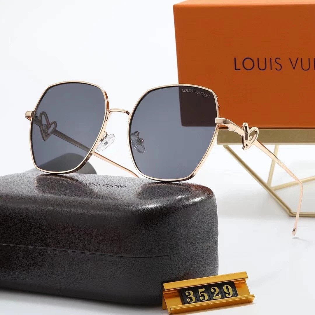 Louis Vuitton Tinted Lens Square Sunglasses, Polished Frame Style 32
