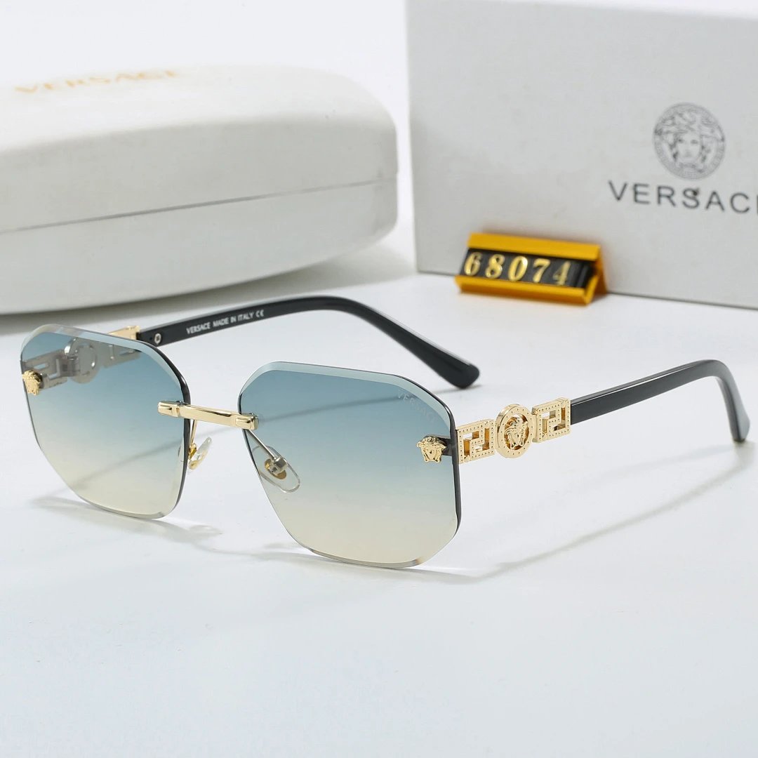 Versace Tinted Lens Square Sunglasses, Polished Frame Style 21