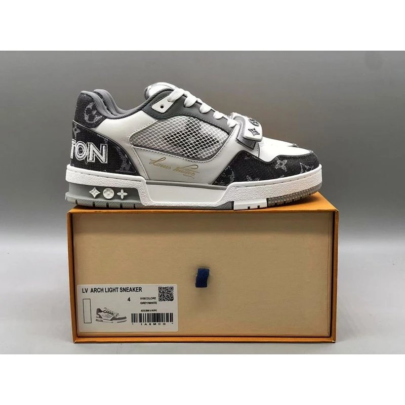 Trainer Low Top Sneakers low-top Grey White - Style 16