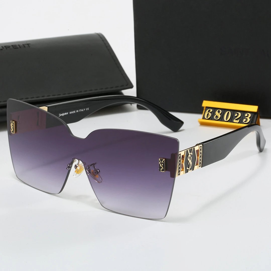 Saint Laurent Black Tinted Lens Designer Sunglasses, Polished Frame Style 04