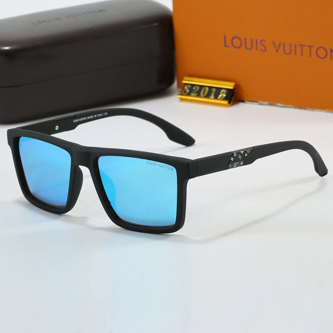 Louis Vuitton Tinted Lens Square Sunglasses, Polished Frame Style 14