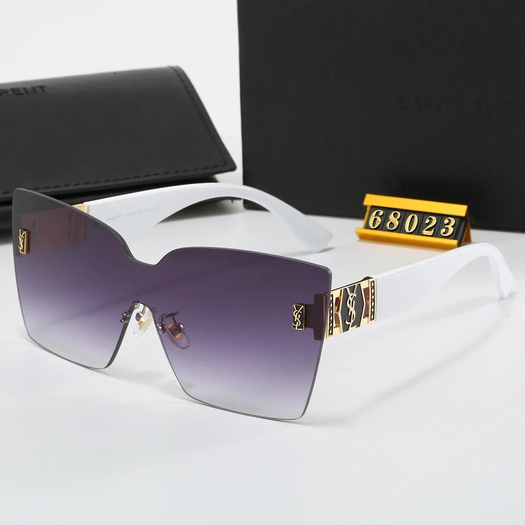 Saint Laurent Black Tinted Lens Designer Sunglasses, Polished Frame Style 03