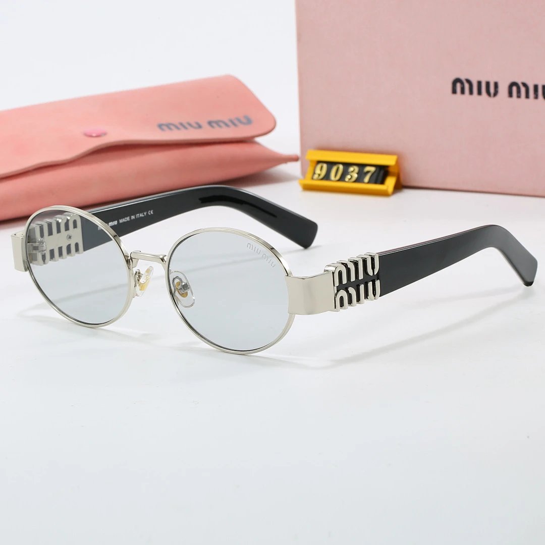 Miu Miu Tinted Lens Square Sunglasses, Polished Frame Style 07