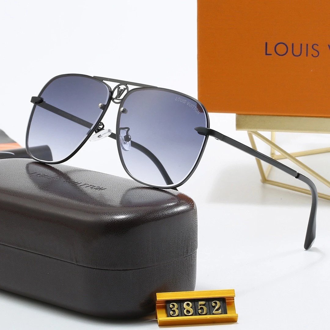 Louis Vuitton Tinted Lens Designer Sunglasses, Polished Frame Style 02