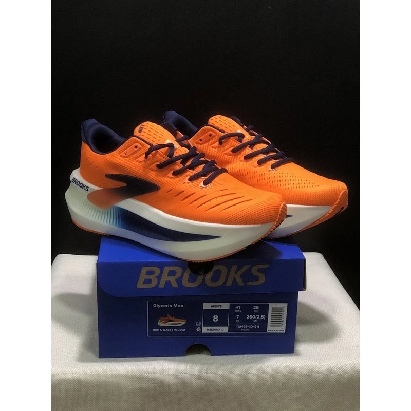 Brooks Glycerin Max 2 Running Shoes Brown Orange - Style 8