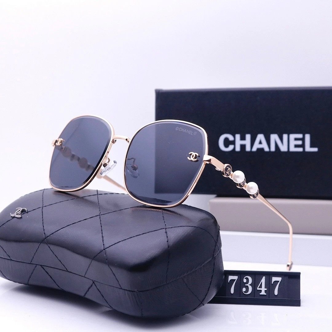 Chanel Tinted Lens Square Sunglasses, Polished Frame Style 09