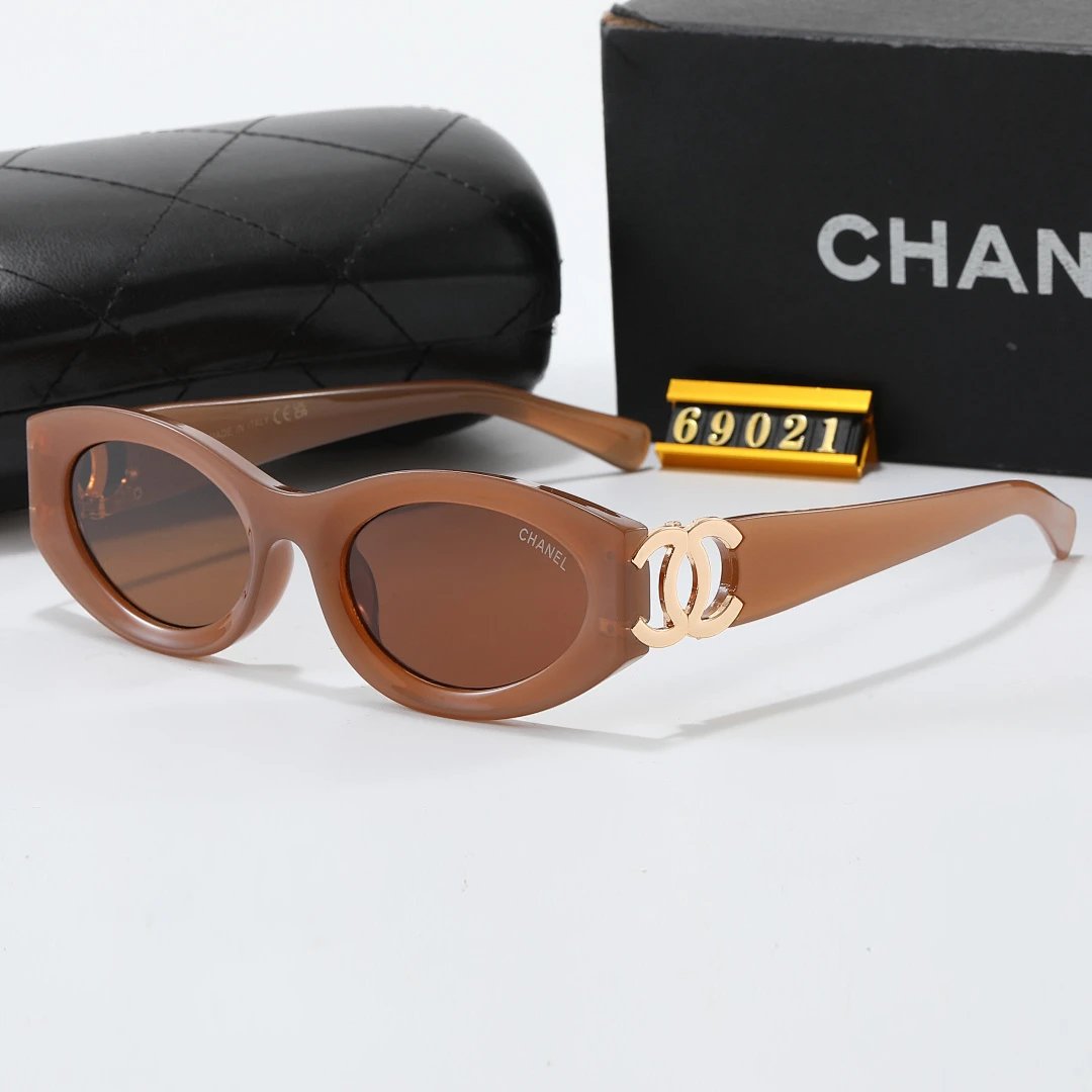 Chanel Black Tinted Lens Square Sunglasses, Polished Frame Style 26